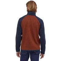 Patagonia Men's Better Sweater 1/4 Zip - Barn Red with New Navy (BRNE)