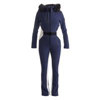 Nils Grindelwald Faux Fur Stretch Suit - Navy / White